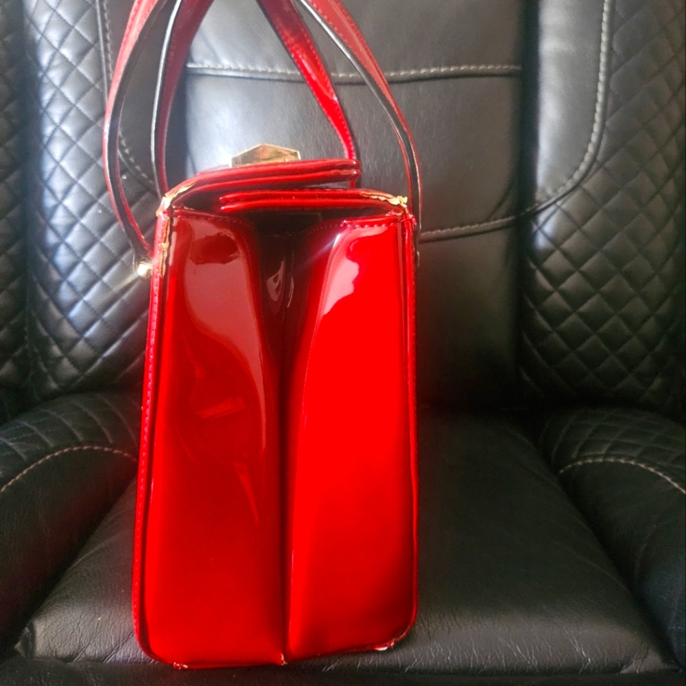 Red Patent Leather Handbag